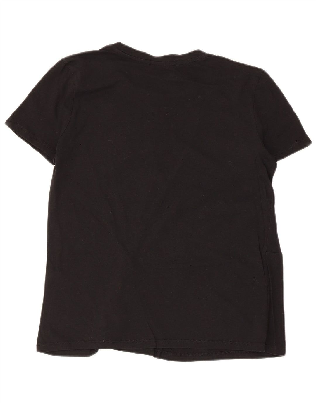 Zara Womens Blouse Top UK 10 Small Black Cotton