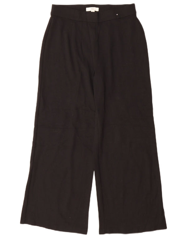Marks & Spencer Damen-Freizeithose mit weitem Bein, UK 12, M, W30, L29, Schwarz