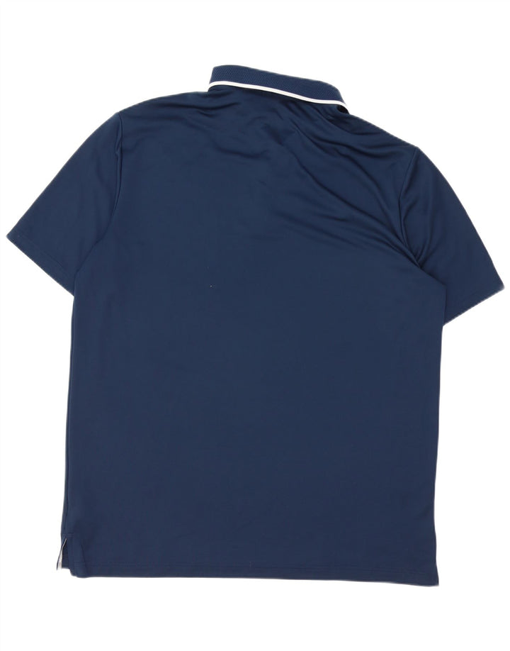 ADIDAS Herren Poloshirt XL Marineblau Polyester