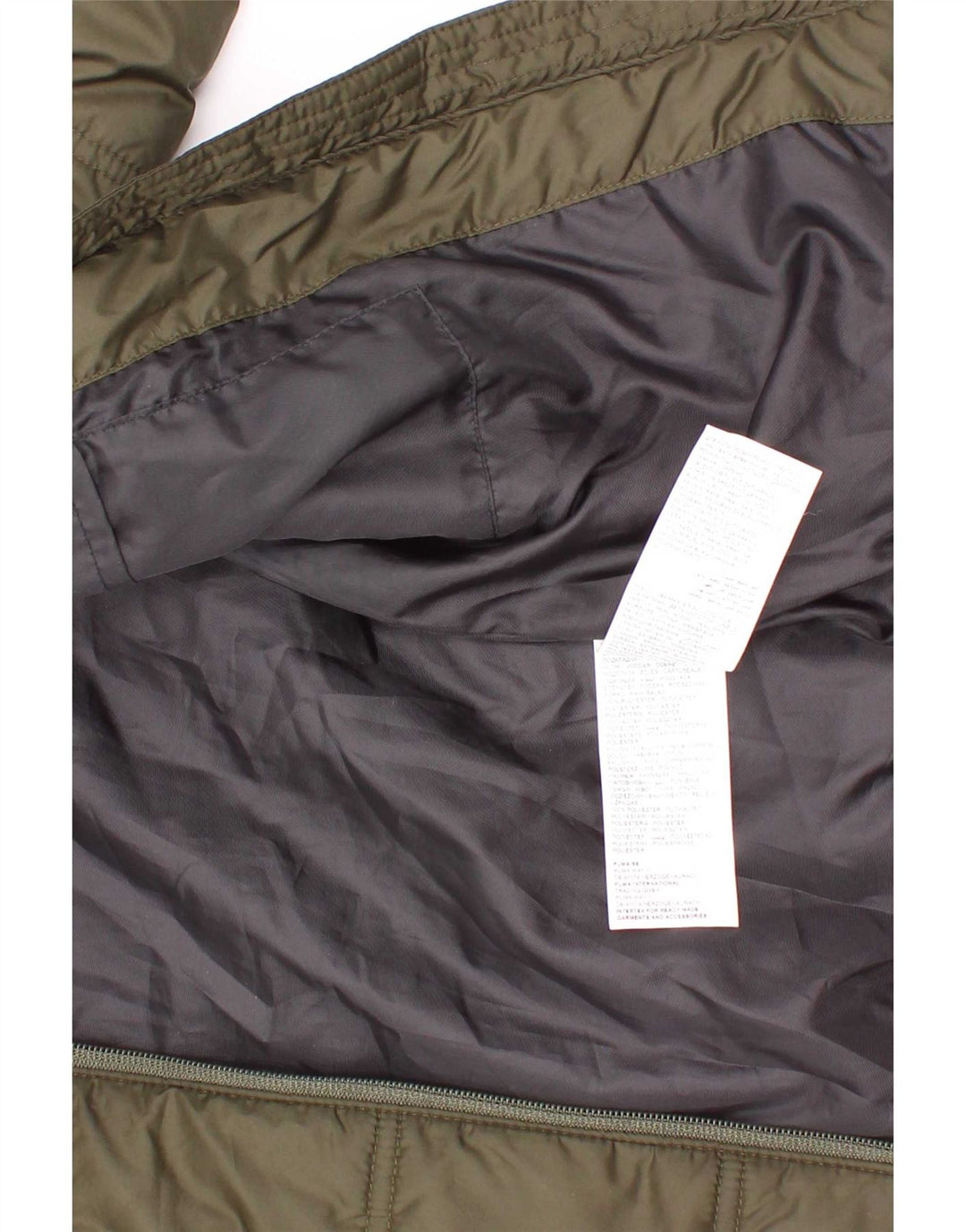 Puma Jungen Grafik gepolsterte Jacke 5–6 Jahre Khaki Polyester
