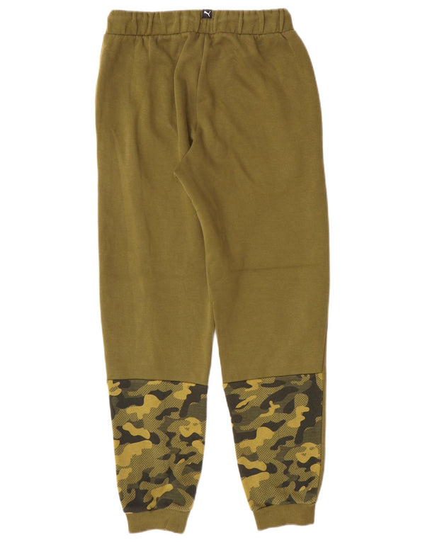 Puma Jungen Trainingshose Jogger 11-12 Jahre Khaki Camouflage Baumwolle