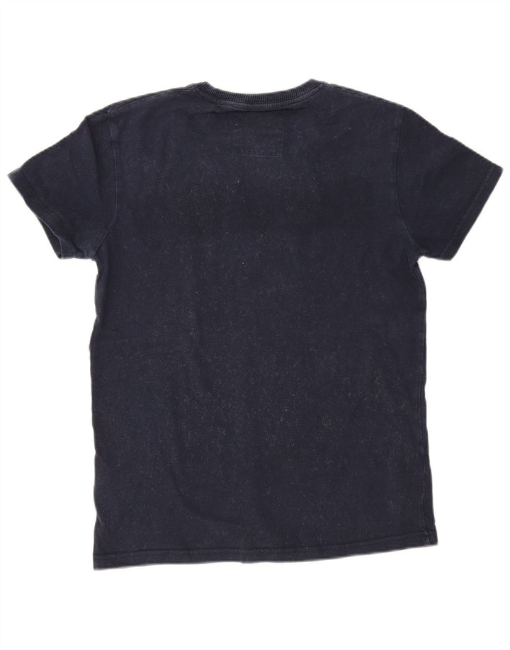 Superdry Herren Grafik-T-Shirt-Oberteil aus Baumwolle in mittlerem Marineblau
