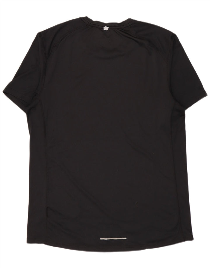 Nike Herren Dri Fit T-Shirt Top Medium Schwarz Polyester
