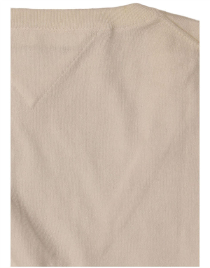 Tommy Hilfiger Damen Weste Tank Top UK 14 Large Weiß
