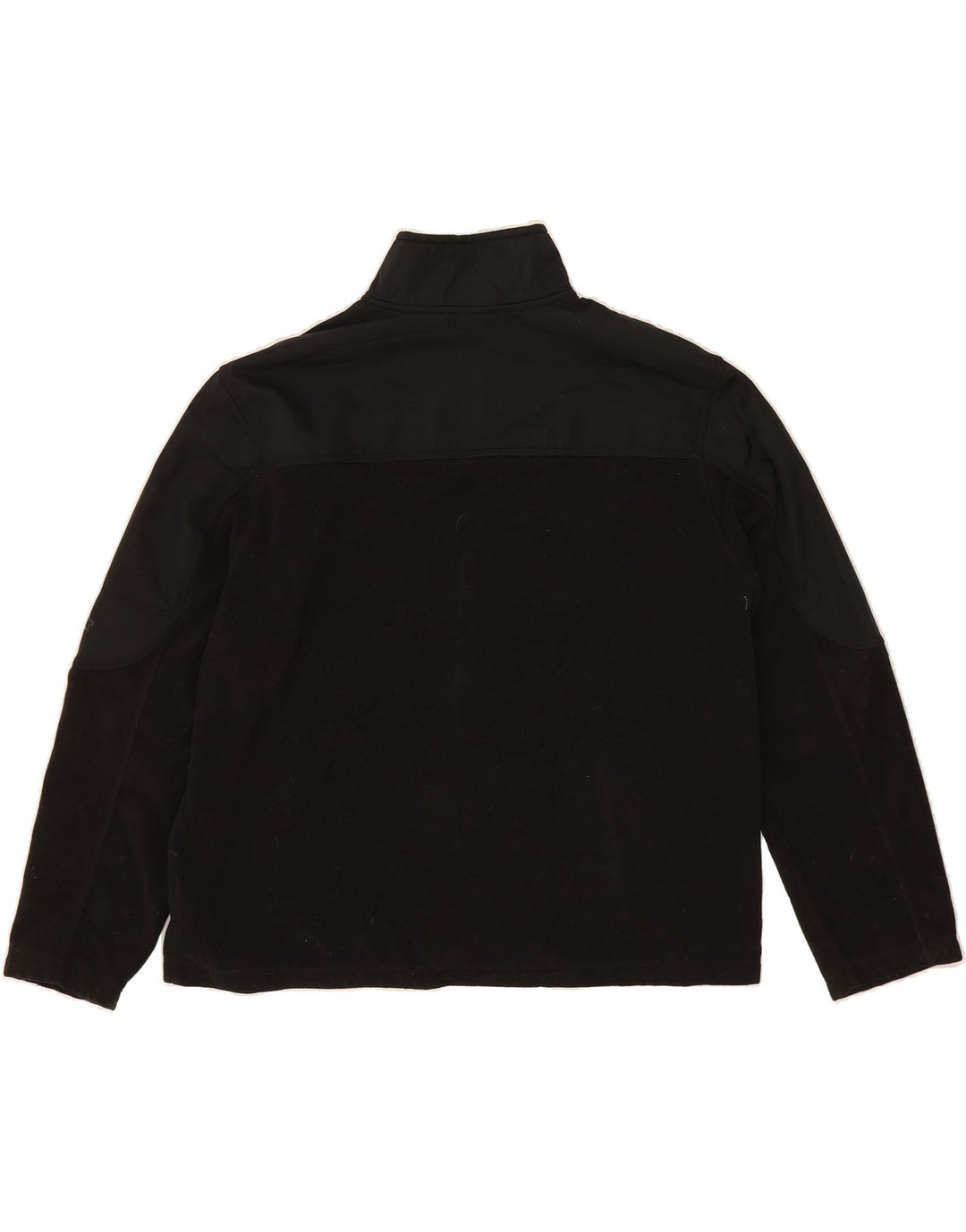 VINTAGE Mens Fleece Jacket UK 46/48 XL Black Polyester Vintage Vintage and Second-Hand Vintage from Messina Hembry 
