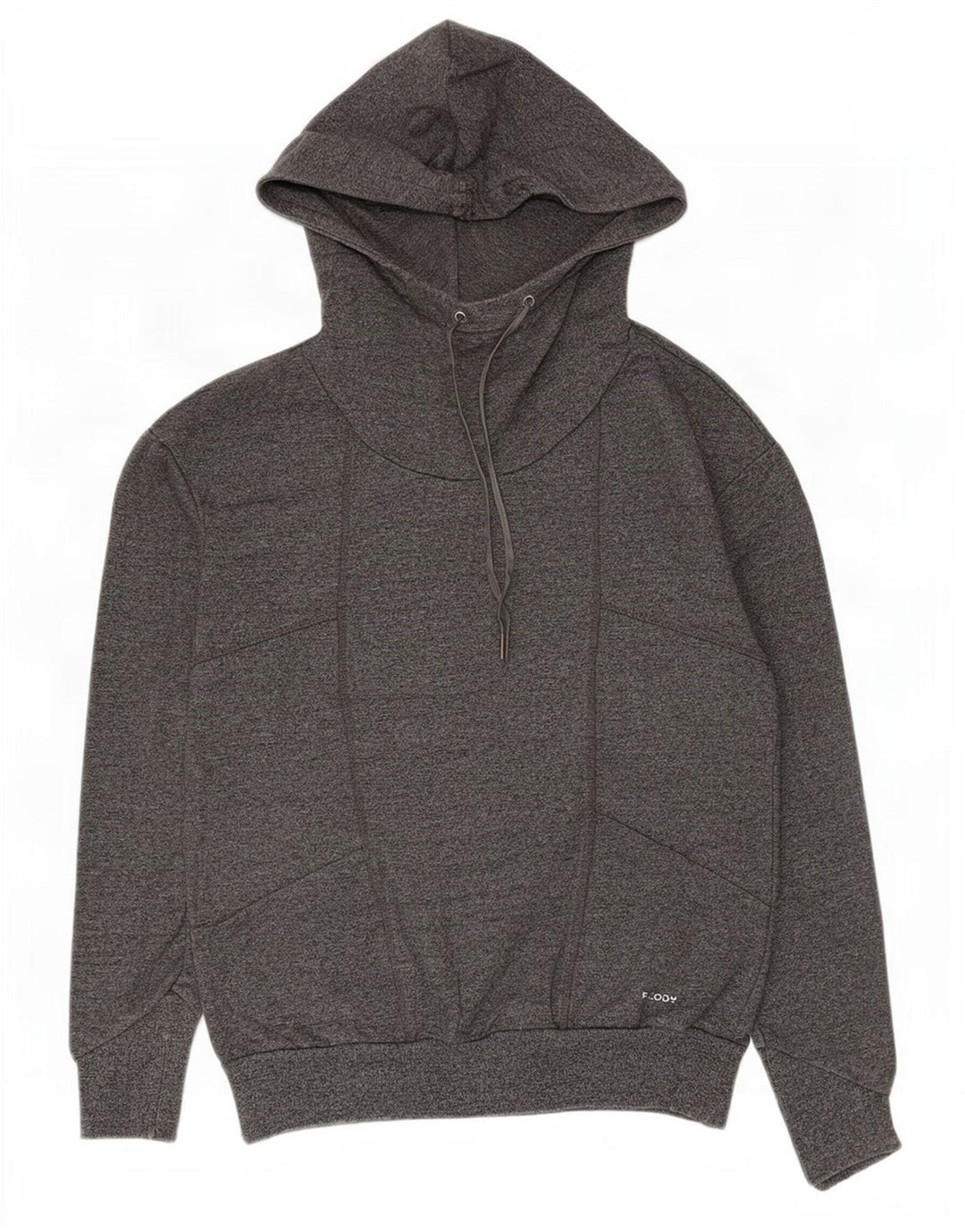 Freddy Damen Kapuzenpullover UK 12 Mittelgraue Baumwolle