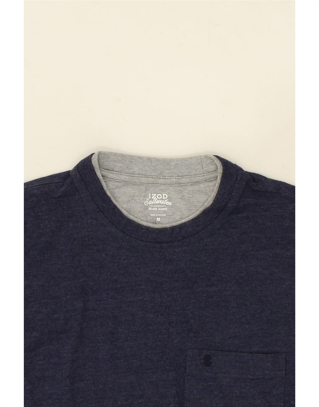 IZOD Mens Classic Relaxed Fit T-Shirt Top Medium Navy Blue Cotton Vintage Izod and Second-Hand Izod from Messina Hembry 
