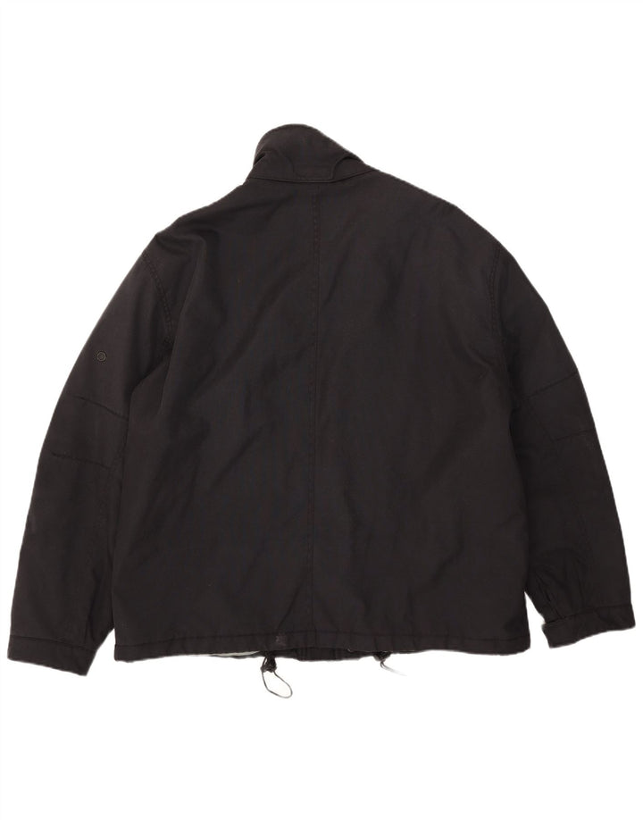 Energie Herren-Windbreakerjacke mit Kapuze, Größe 40, Schwarz