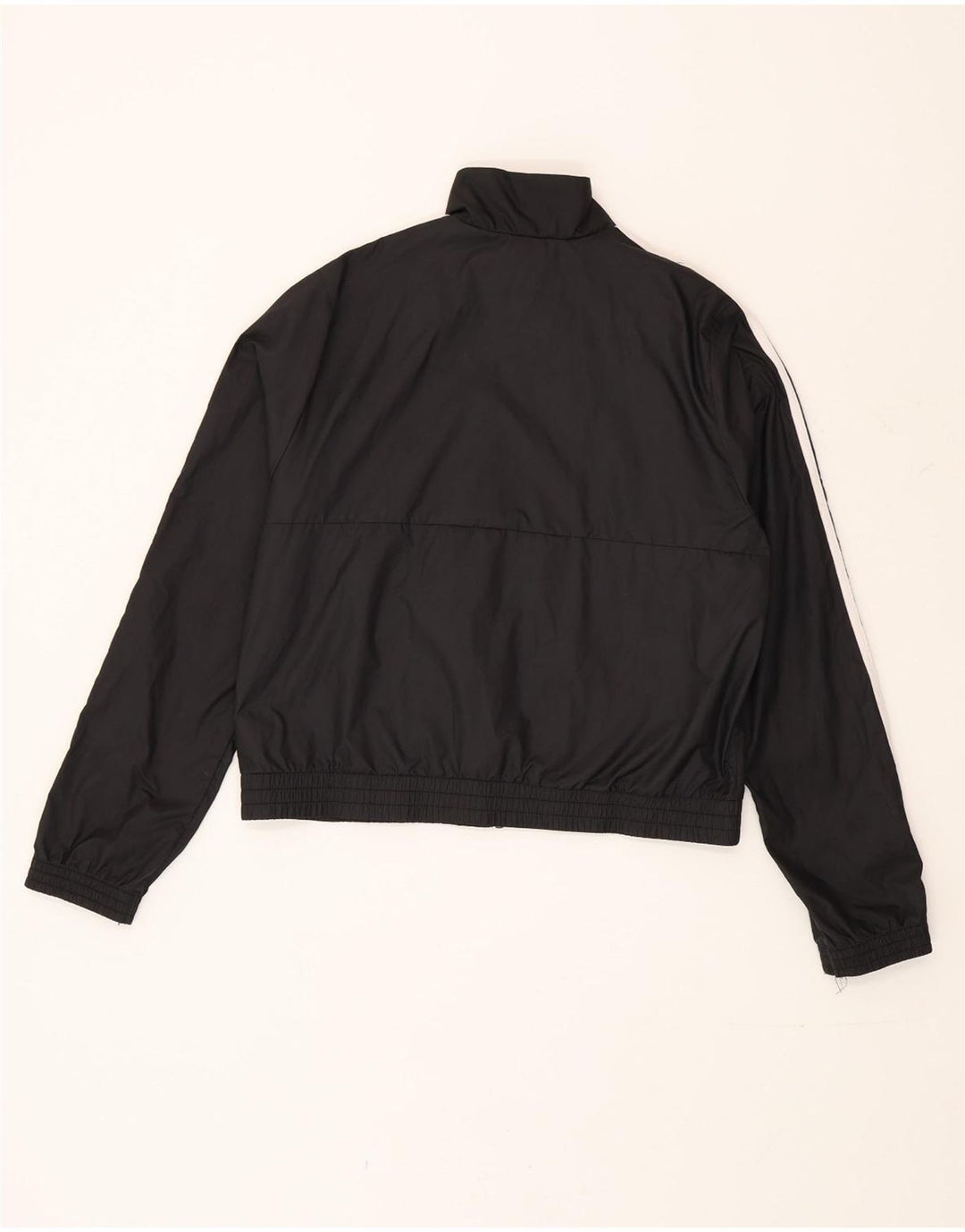 Adidas Mädchen-Trainingsanzug-Top-Jacke, 14–15 Jahre, schwarzes Polyester