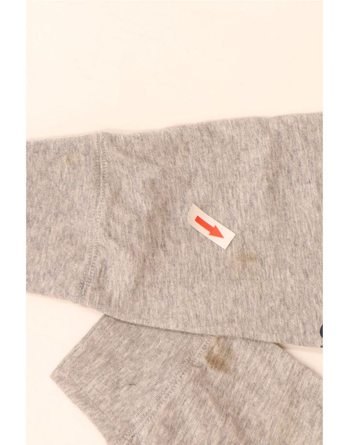 Vineyard Vines Herren-Grafik-Oberteil, langärmelig, klein, graue Baumwolle