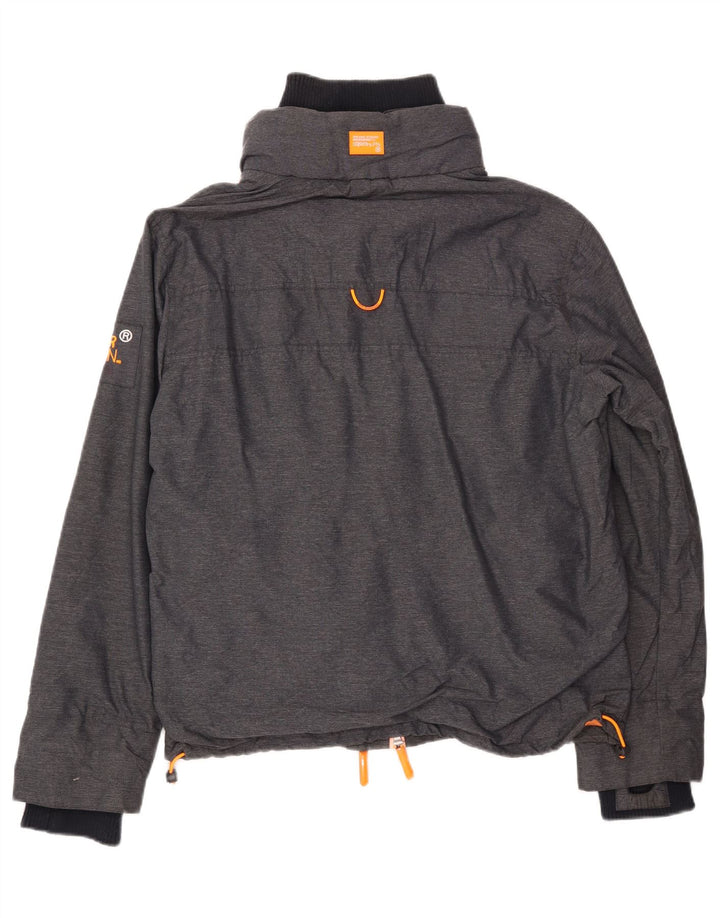 Superdry Herren Windjacke UK 42 XL Graues Nylon