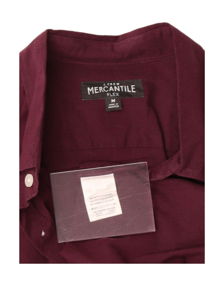 J. CREW Mens Mercantile Flex Shirt Medium Maroon Cotton