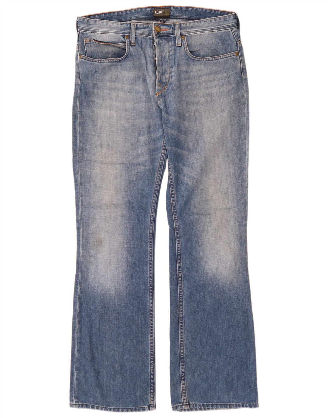 Lee Herren Elton Bootcut Jeans W31 L32 Blaue Baumwolle