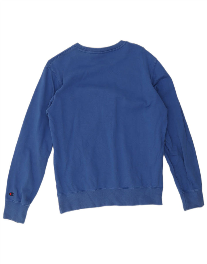 Champion Herren Grafik-Sweatshirt-Pullover Mittelblau