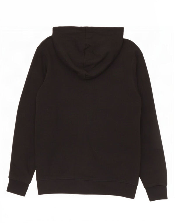 Diadora Kapuzenpullover mit Reißverschluss für Jungen, 9–10 Jahre, groß, schwarze Baumwolle