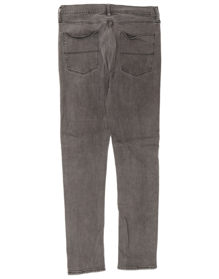 Marks & Spencer Herren Slim Jeans W34 L33 Graue Baumwolle