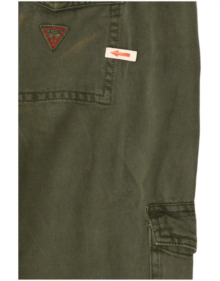 Guess Damen Joggers Cargohose W28 L29 Grün