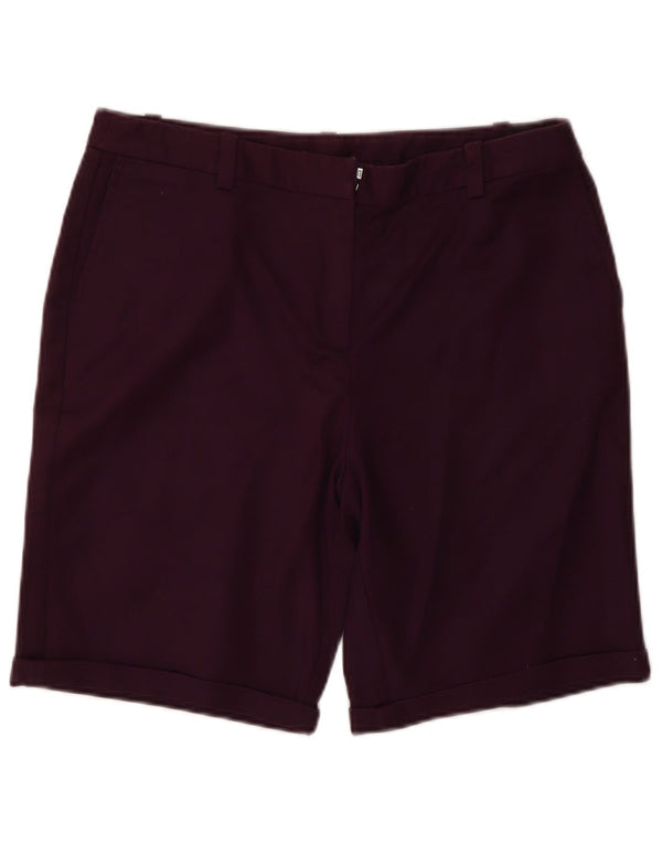 Crew Clothing Damen Chino-Shorts UK 12 Medium W30 Burgunderrote Baumwolle