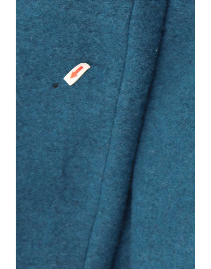 Zara Damen Mantel UK 14 Medium Marineblau Polyester