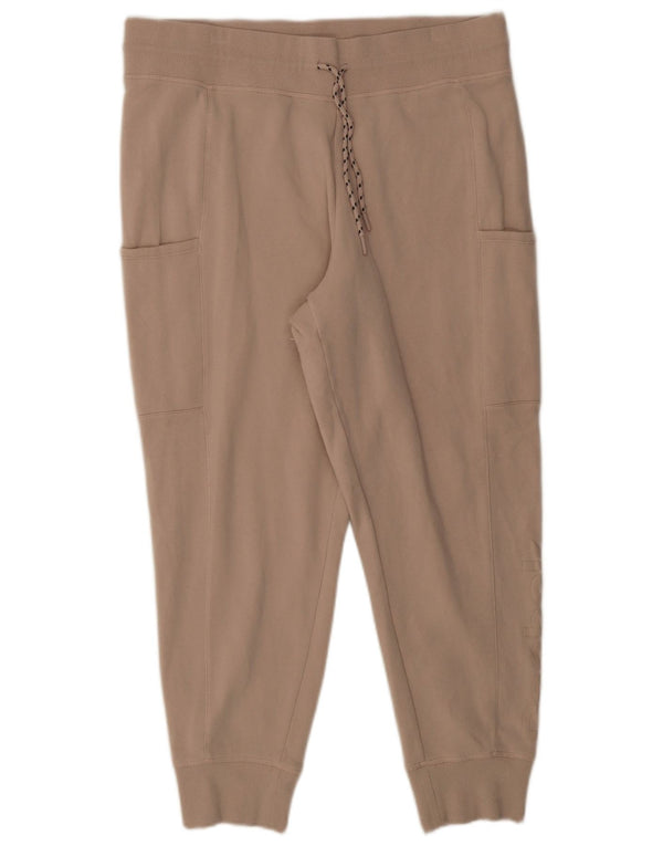 Reebok Womens Graphic Trainingshose Jogger UK 18 XL Beige Baumwolle