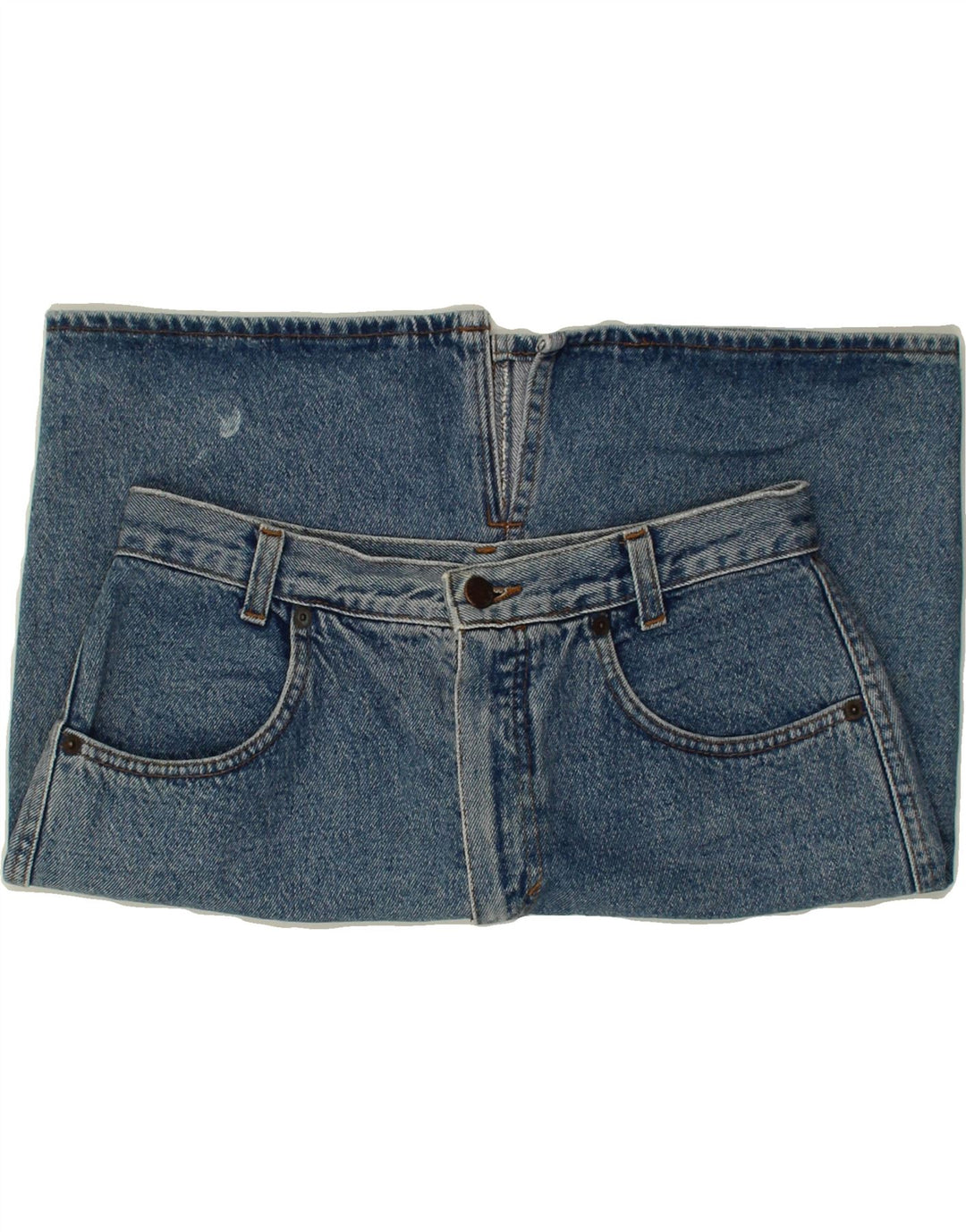 BENETTON Womens Denim Skirt IT 46 Large W32 Blue Cotton Vintage Benetton and Second-Hand Benetton from Messina Hembry 