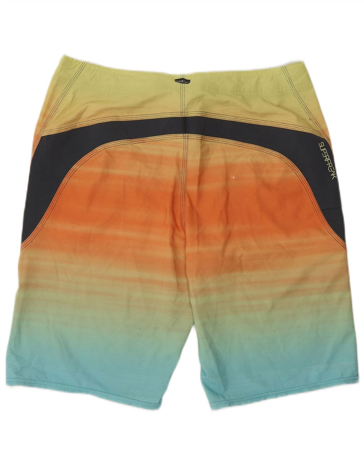 O'NEILL Herren-Badeshorts, mittelgroß, mehrfarbig, gestreift, Polyester