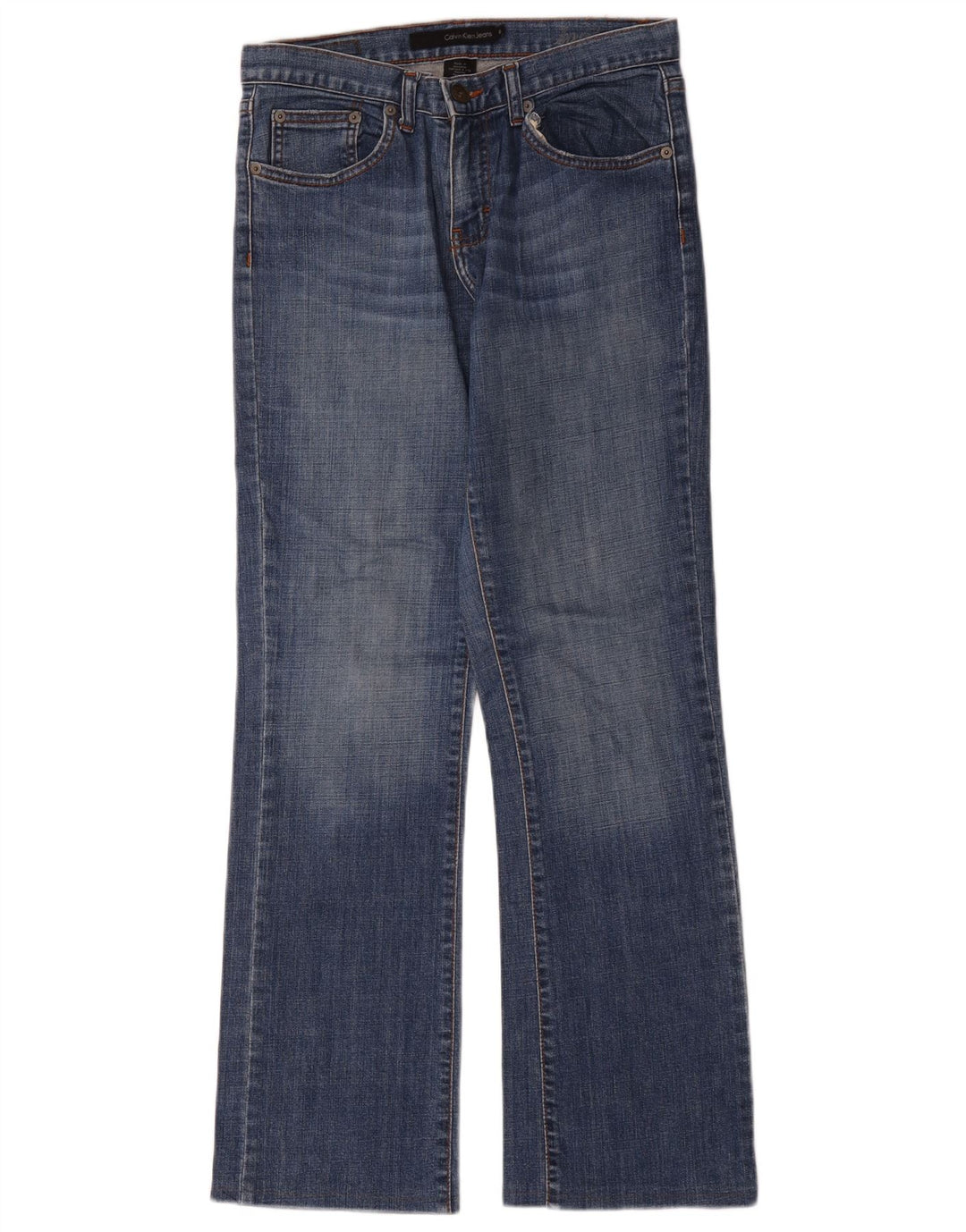 Calvin Klein Damen Bootcut Jeans US 6 Medium W32 L31 Blaue Baumwolle