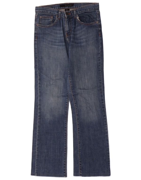 Calvin Klein Damen Bootcut Jeans US 6 Medium W32 L31 Blaue Baumwolle