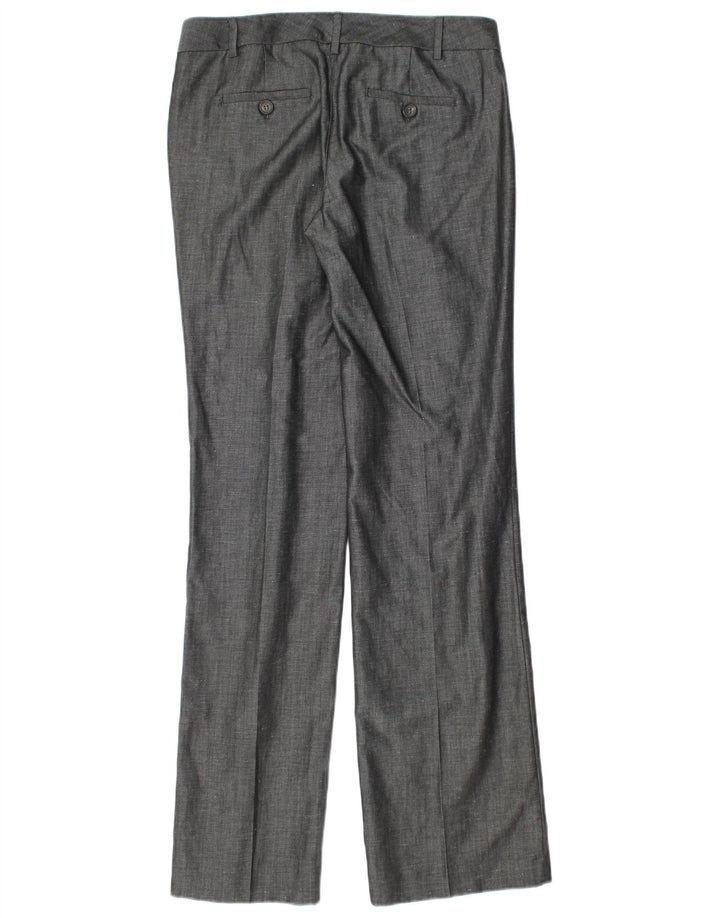 MASSIMO DUTTI Womens Straight Casual Trousers EU 38 Small W28 L34 Grey