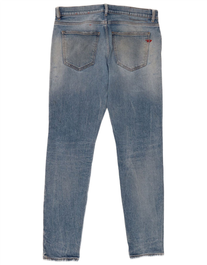 Diesel Damen Slim Jeans W33 L32 Blaue Baumwolle