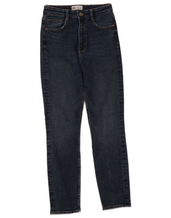 Zara Damen Slim Jeans EU 36 XS W26 L26 Blau