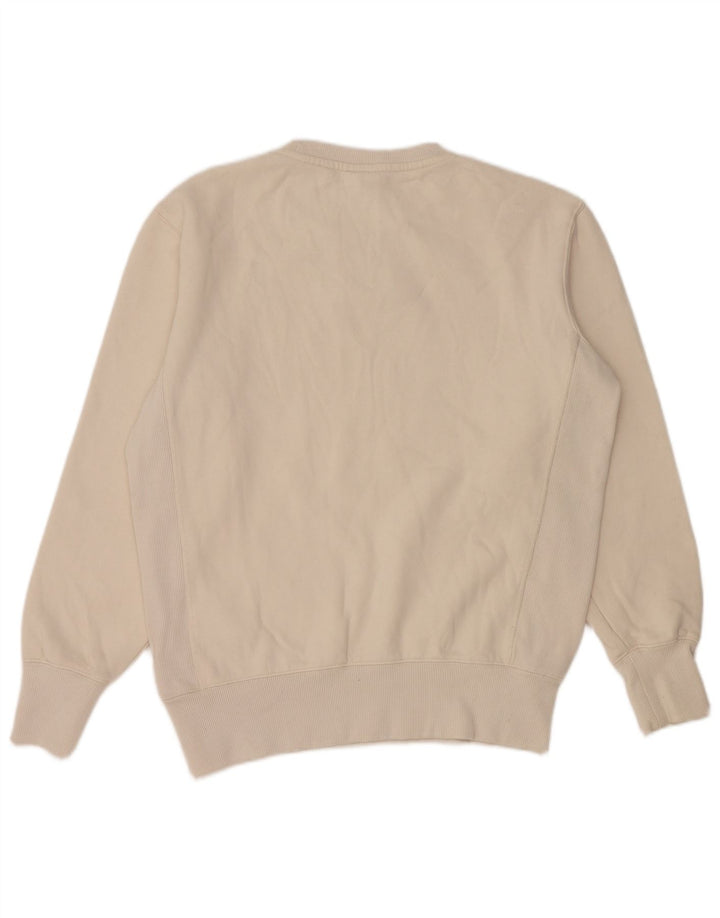 Superdry Herren Grafik-Sweatshirt-Pullover aus mittelweißer Baumwolle