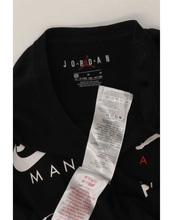 Jordan Boys Graphic Top Langarm 10–11 Jahre Mittelschwarze Baumwolle