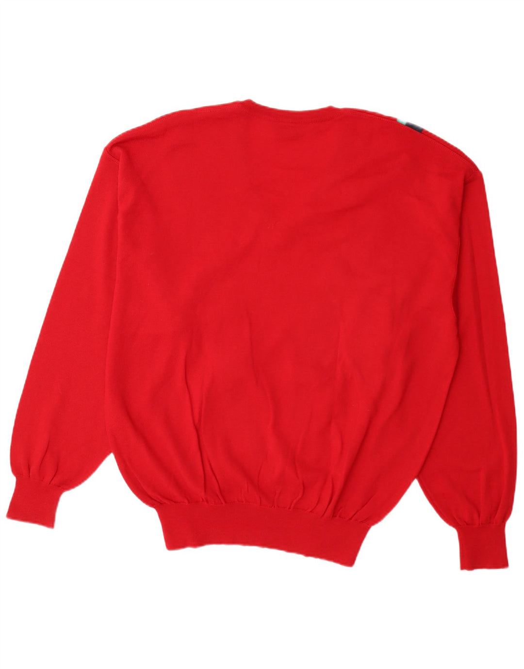 DALMINE Herren-Pullover mit V-Ausschnitt IT 54 XL Rot gestreifte Schurwolle