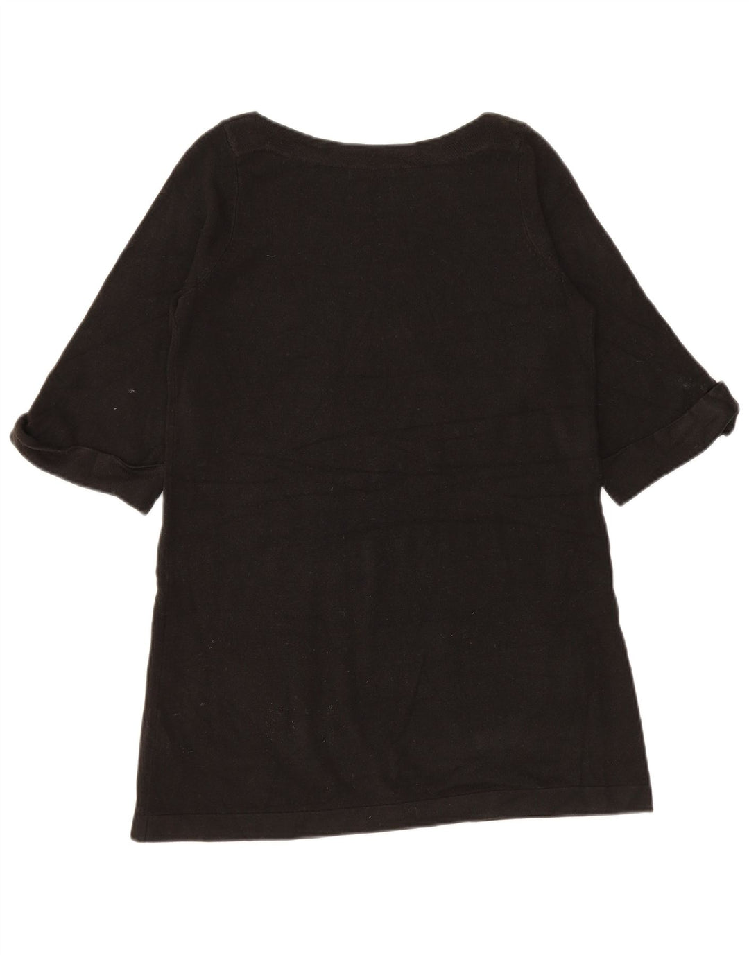 Marks & Spencer Damen-Pullover mit 1/2-Ärmeln und U-Boot-Ausschnitt, Gr. 12, Mittelblau