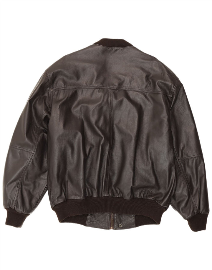 Vintage Herren Lederjacke UK 40 Großes braunes Leder