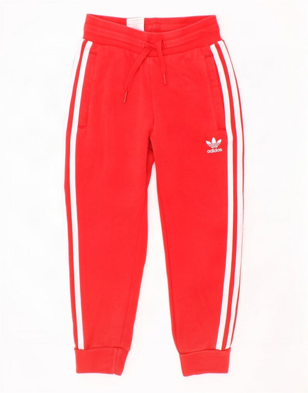 Adidas Jungen-Trainingshose, Jogginghose, 5–6 Jahre, rote Baumwolle