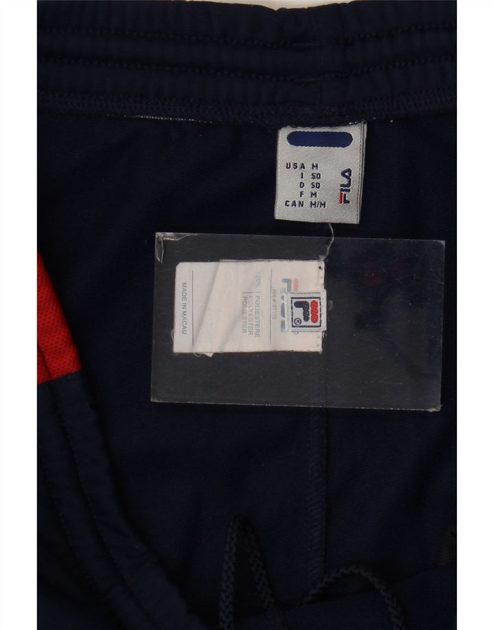 Fila Herren-Trainingshose, Mittelblau, Farbblock-Polyester