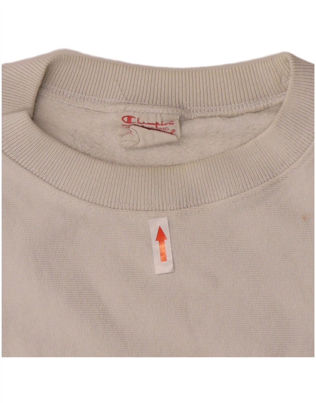 Champion Damen Sweatshirt Pullover UK 20 2XL Weiße Baumwolle