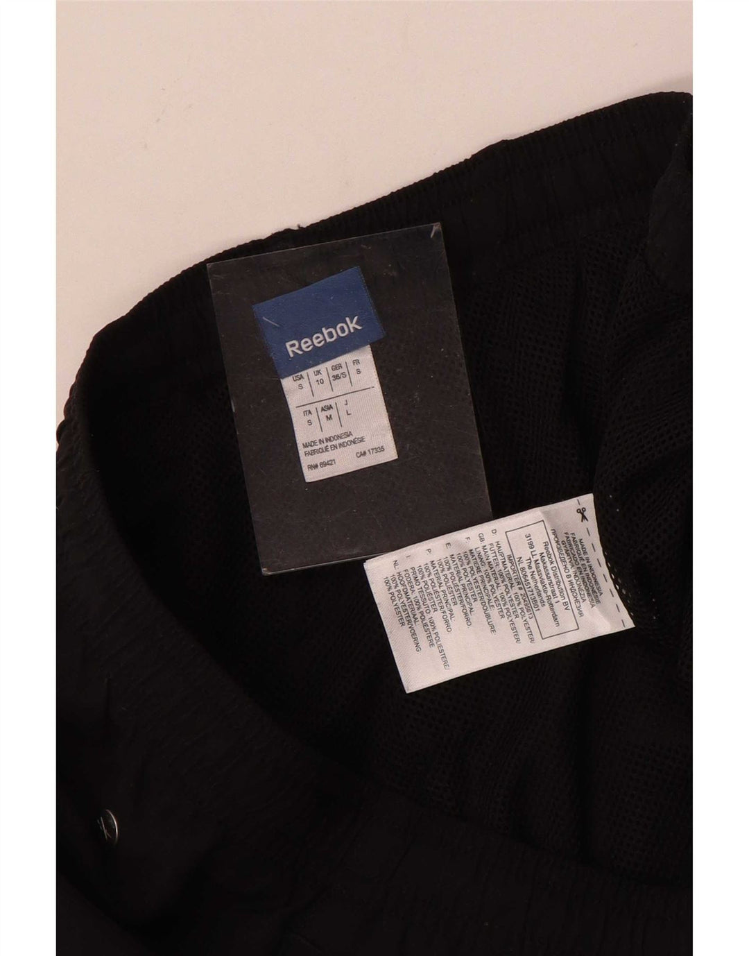 Reebok Damen Capri-Trainingshose, UK 10, Größe S, Schwarz, Polyester