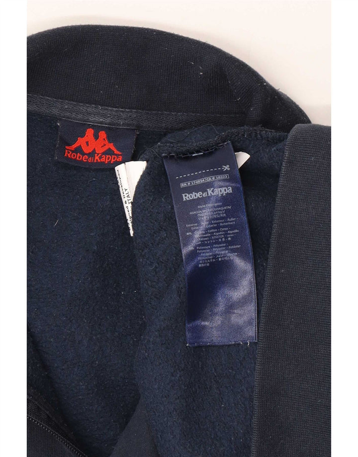 Kappa Herren Trainingsanzug Top Jacke 2XL Blau Baumwolle