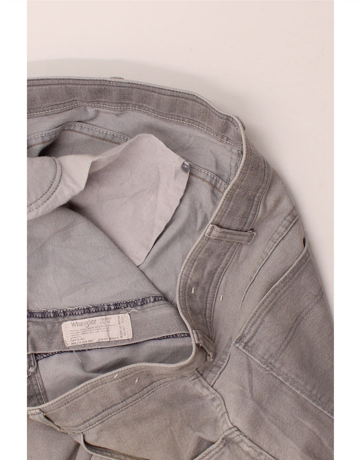 WRANGLER Mens Straight Jeans W42 L30 Grey Vintage Wrangler and Second-Hand Wrangler from Messina Hembry 