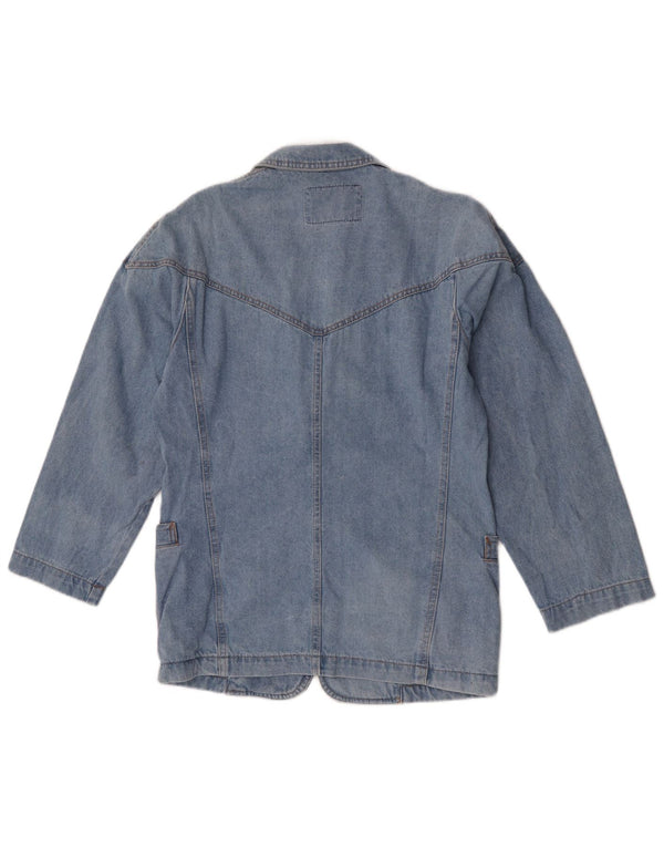 POP 84 Damen-Jeans-Blazer mit 2 Knöpfen, Gr. 10, Blau