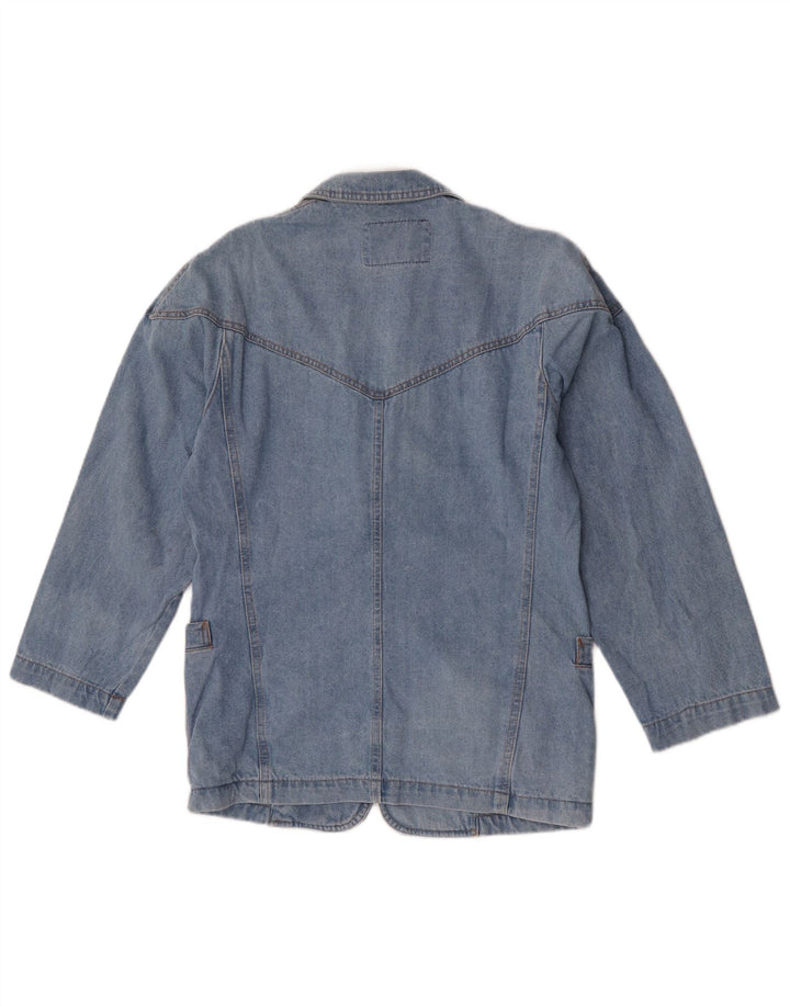 POP 84 Damen-Jeans-Blazer mit 2 Knöpfen, Gr. 10, Blau