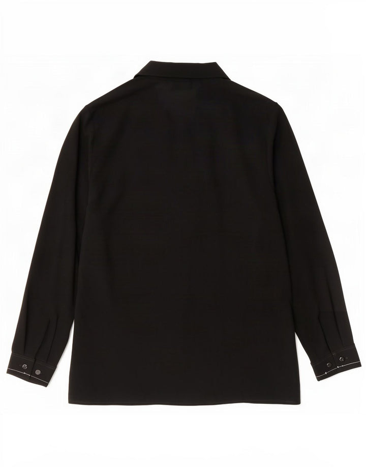 Marks & Spencer Damen-Hemdbluse mit St. Michael-Grafik, Gr. 44, Schwarz
