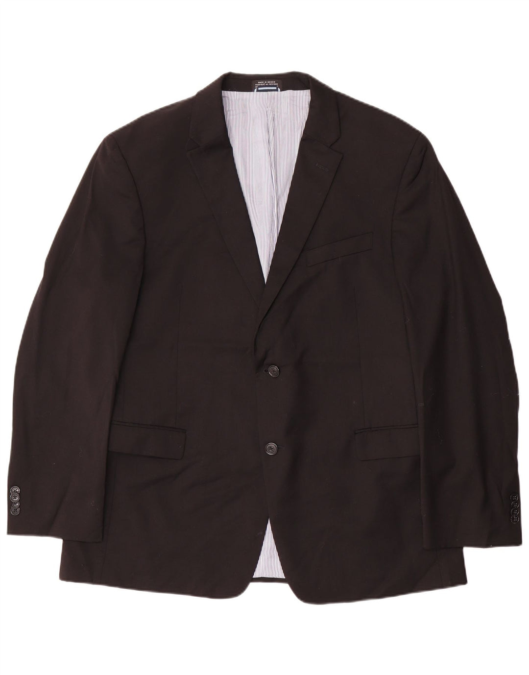Tommy Hilfiger Herren-Blazer mit 2 Knöpfen, UK 44, 2XL, schwarze Wolle