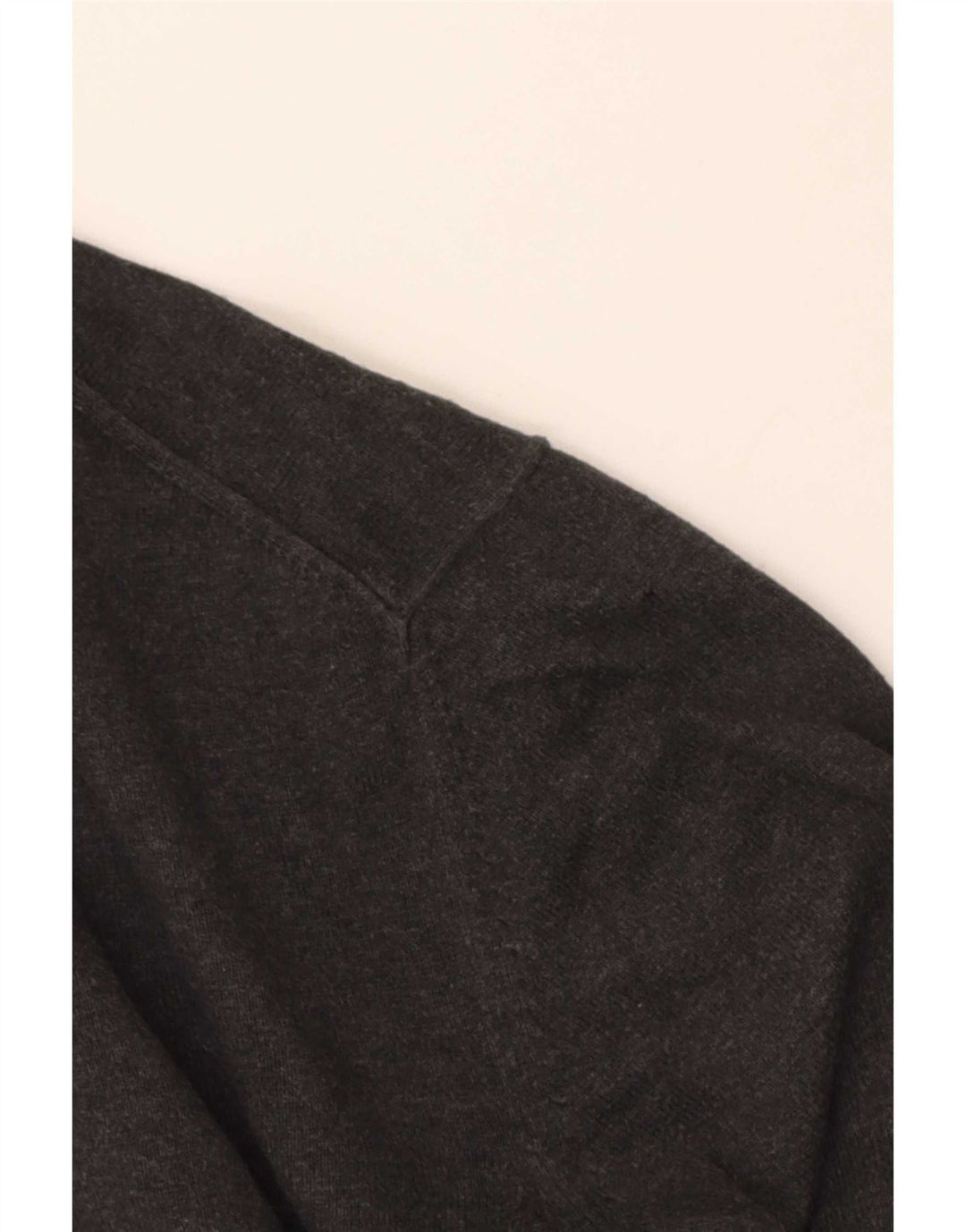 Marks & Spencer Herren-Pullover mit V-Ausschnitt, XL, graue Baumwolle