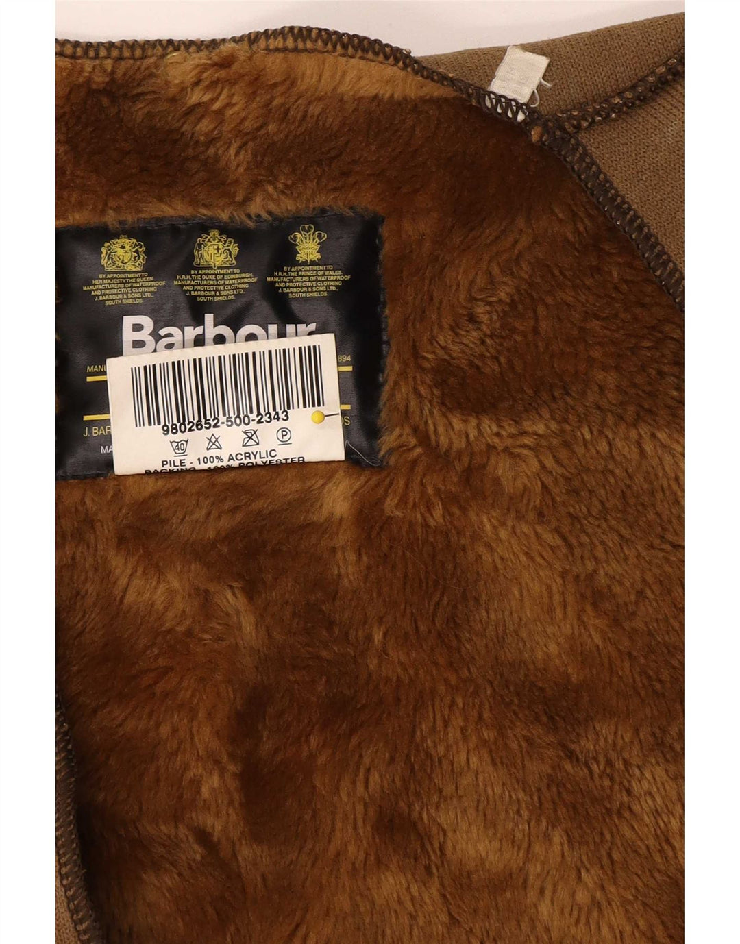 Barbour Herren-Sherpa-Liner-Gilet, Größe 52, großes braunes Acryl