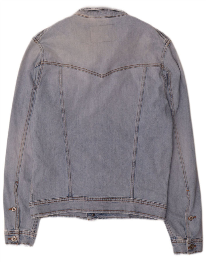 Uniform Herren Jeansjacke UK 38 Mittelblaue Baumwolle