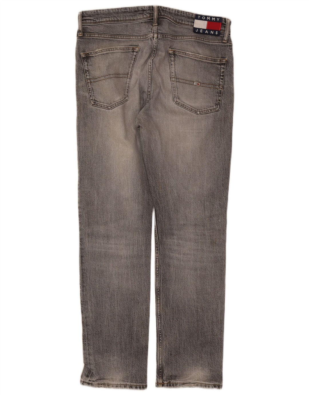 Tommy Hilfiger Herren Slim Jeans W32 L30 Graue Baumwolle